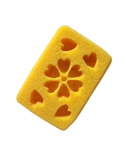 ARMALY PRO PLUS Heart Flower Design Sponge for Grout Cleaning ASMR Series Creative & Functional Cleaning Tool 7.5x5x2.5 in