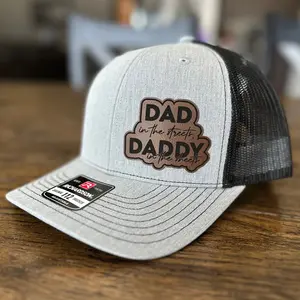 Dad in the streets daddy in the sheets leather patch hat Dad in the streets daddy in the sheets leather patch hat