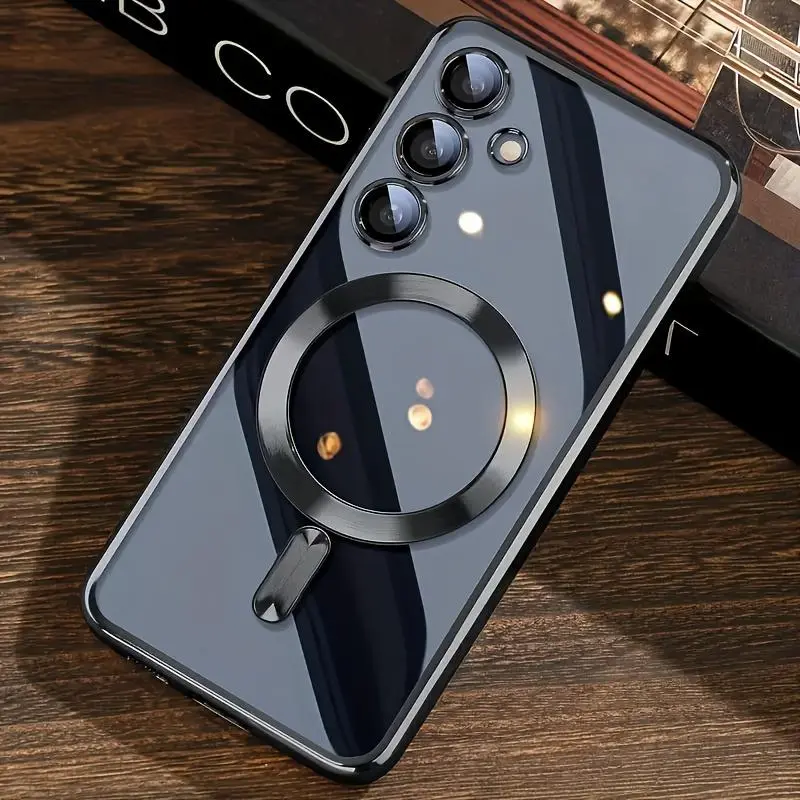 Magnetic Protective Case with Camera Lens Protector, Shockproof Protector, Phone Case, Protective Cellphone Casing, Phone Cover for Smartphone Samsung Galaxy A17 A07 A57 A37 A27 A56 A36 A26 A16 A55 A35 A25 A15 A05S 5G