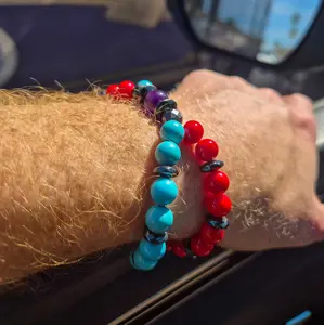 Double Helix - Deoxys Inspired Gemstone Bracelet