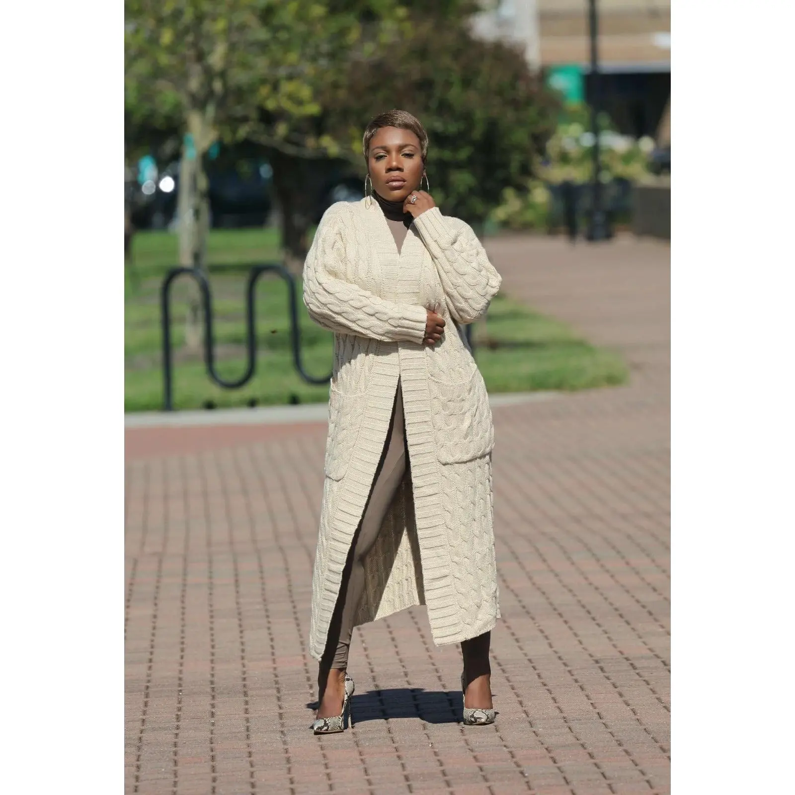 Dust Me Off | Cream Duster Sweater Cardigan