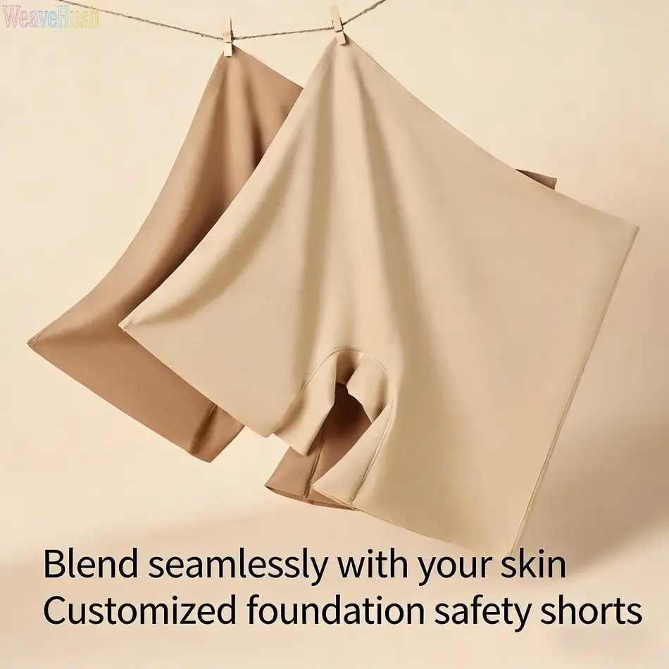 Women's High Waisted Seamless Ice Silk Safety Shorts, Basic Tummy Control Anti-Chafing Underwear for Dresses and Skirts, Panties, Skirt‑Ready Coverage, Seamless Base Keeps Dresses Sleek