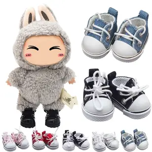 For LABUBU Shoes Suitable for 17cm Labubu Dolls Shoes Boots Toys Casual Sports Shoes Dolls Accessories DIY Doll Toys Doll Clothing