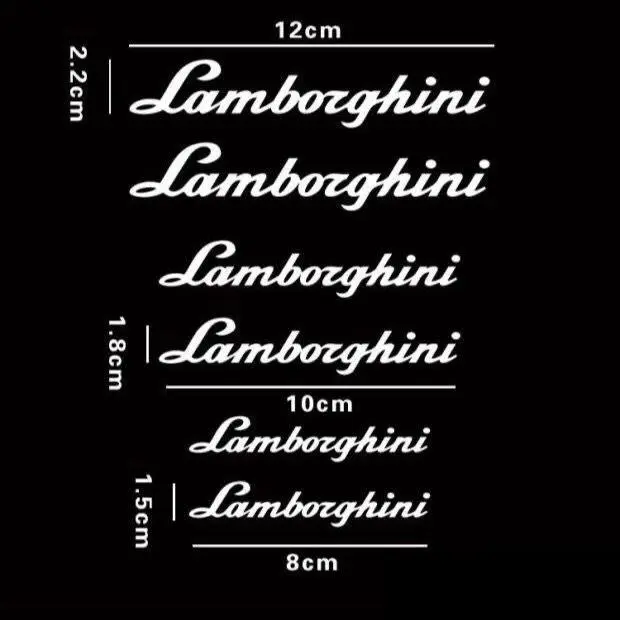 For Lamborghini Urus Huracan Aventador Premium Accessories Car Caliper Stickers Caliper High-temperature Resistant Sticker