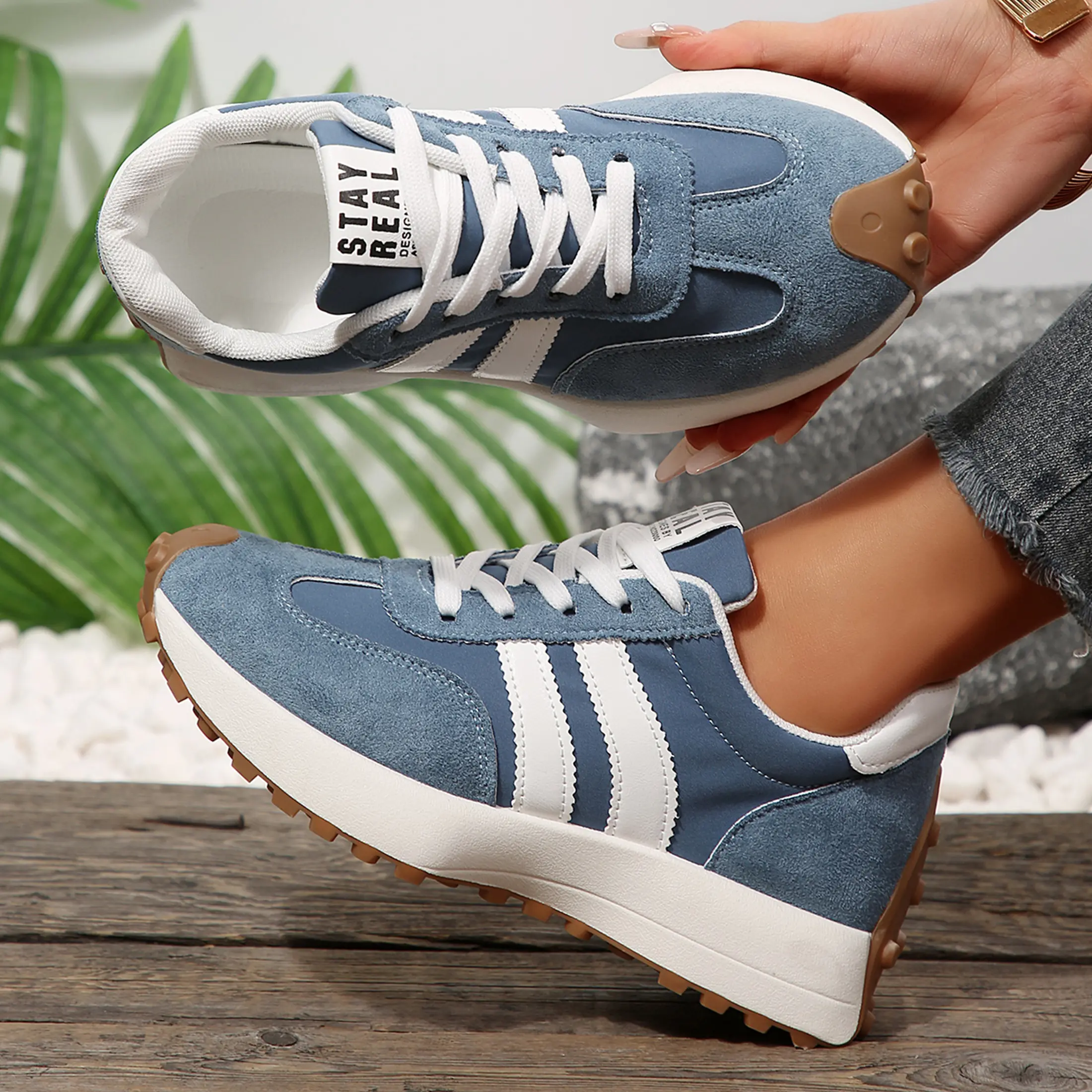 Platform Sneakers for Women Tennis Running Slip on Shoes Walking Gym Athletic Non Slip Workout Chunky Ladies Shoe