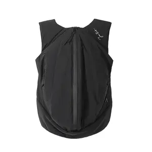 Hibag4 Niepce Black Japanese Techwear Travel Shoulder Backpack for Men
