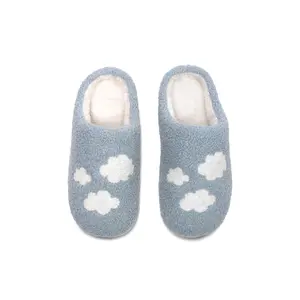 Cloud Slippers | Fuzzy Non-Slip Slippers - Warm Cozy Soft Lightweight Plush Slipper – Cute Home Slippers - Easy Slip-On Design – Unisex Indoor & Outdoor Use Shoes