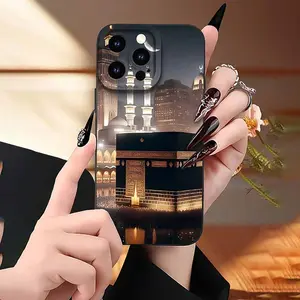 Creative Mosque Pattern Phone Case, Decorative Phone Protector, Anti-drop Cellphone Protective Case, Total Protective Shockproof Mobile Phone Cover for iPhone, Casing