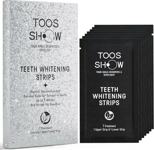 TOOSSHOW 7 Teeth Whitening Strips for Teeth Sensitive, 10-30min fast Teeth Whitening, 5 Shade Whiter in 7 Day Treatment, Tooth Whitening Strips, Sensitive, Non Slip, White Strip, Dry Strip, No Residue,Tiras para Blanquear Los Dientes