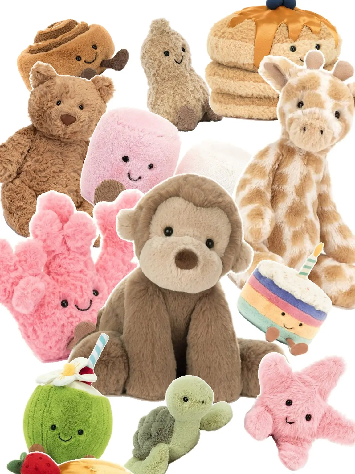 JellyCat Bashful Giraffe Plush Soft Stuffed Animal Cute Gift for All Ages