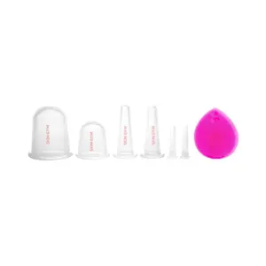 Skin Gym Face & Body Cupping Set Facial & Body Massage Support | Includes Brush & Exfoliant for Complete Self-Care