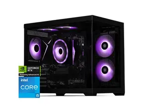 STORMCRAFT Gaming PC SIRIUS Intel Core i5-14400F NVIDIA GeForce RTX 5060  – AI Powered 16GB DDR5 6000MHz RGB 1TB NVMe SSD 650W PSU Windows 11 Home - SI1440FBB-560N1