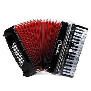 Accordion - 34 Key 60 Bass Piano Style, Lightweight & Portable with Adjustable Strap & Backpack, Perfect for Beginners, Students & Adults
