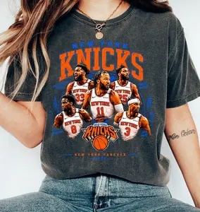 New York Basketball Comfort Colors T-Shirt, Knick Graphic Tee Jalen Brunson KAT Josh Hart OG Anunoby Fan Shirt, Final Game Day Fan Gift