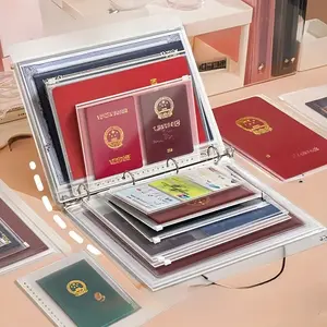 Important Document Storage Zipper Binder, a File Bag for Protecting Birth Certificates, Waterproof Organizing Pouch, I Go Missing Binder for Family Safety, And a Filing Book for Receipts And Documents