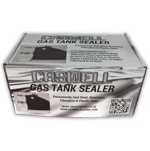 Caswell Epoxy Gas Tank Sealer - Motorcycle Size - Clear (Up To 10 Gal Tanks)