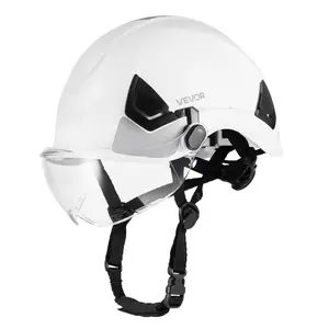 Summervibes VEVOR Industrial Safety Helmet, ANSI/ISEA Z89.1 Approved ABS Hard Hat with Visor 6-Point Ratchet Suspension, Adjustable Vented Hardhat for Men Women, for Outdoor and Indoor Construction Workwear