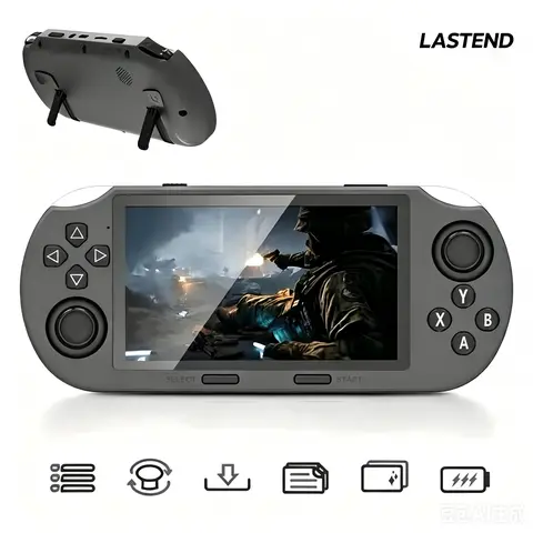 LASTEND SF3000 Retro Rechargeable Handheld Game Console - 4.5in IPS Screen, 3D Rocker, 14 Emulators, 3000mAh Battery, 32-Bit Linux System, 7-9.9h Playtime, Digital Console, Electronic Gift Set, Toys for Grown Ups, Vintage Gadgets (Christmas Gift),techvibe