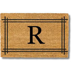 Personalized Monogram doormat with Double Border