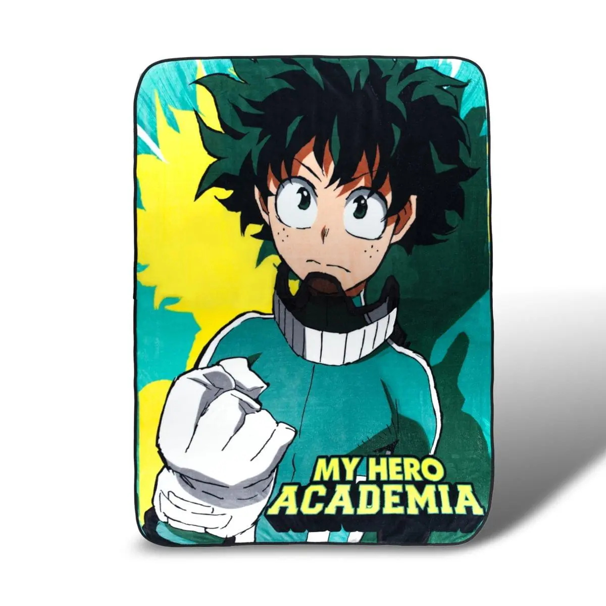 My Hero Academia Deku Graphic Lightweight Cozy Soft Fleece Fluffy Slogan Print Throw Blanket, 45x60 In, Lightweight Cozy Blanket