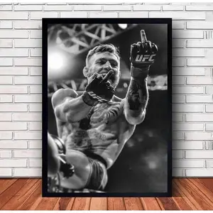 Conor McGregor Boxing Poster Wall Art Family Décor Glossy Museum-Quality Canvas Art Waterproof HD Print for Dorms Instagram-Worthy Spaces