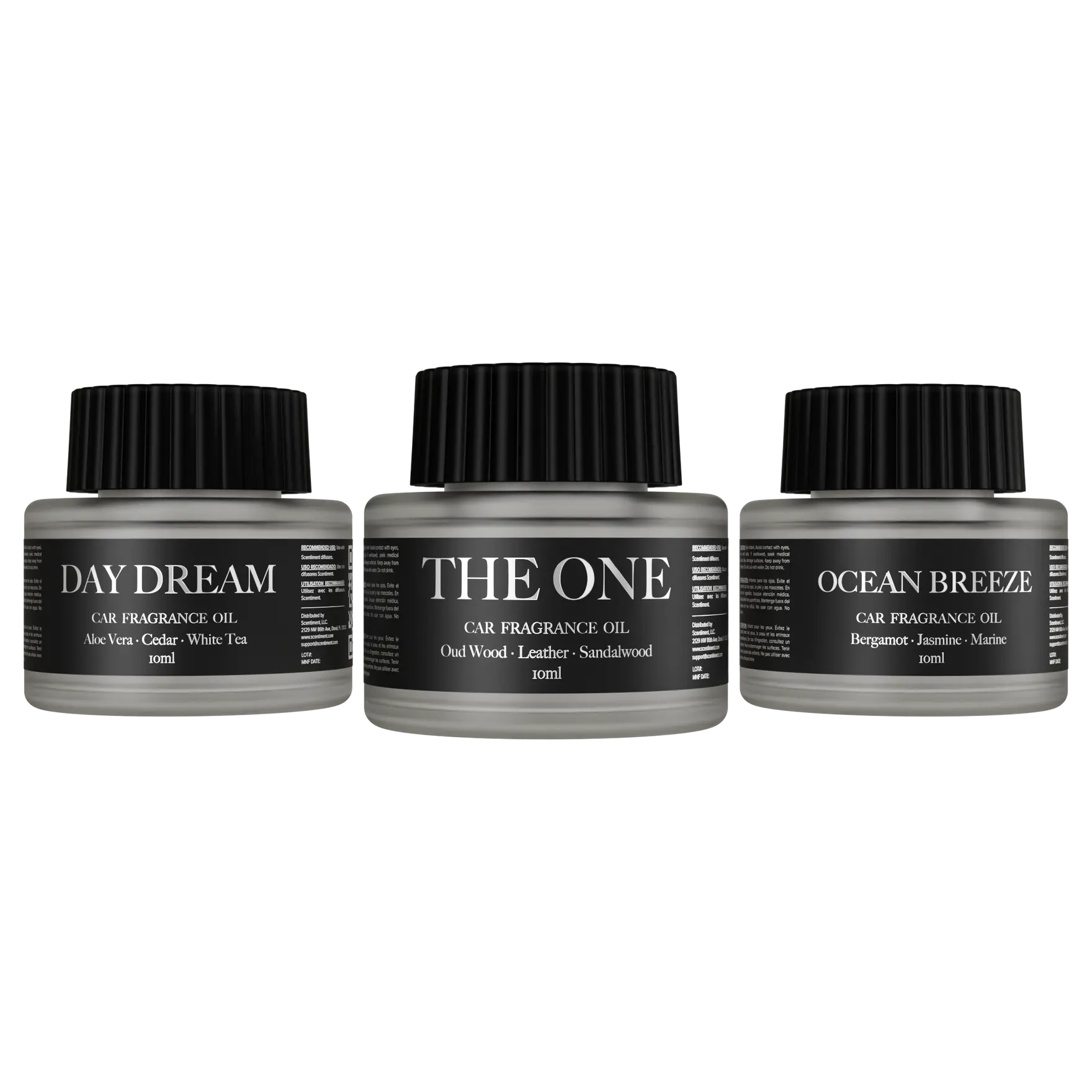 Car Diffuser Oil Discovery Set with 3 Fragrance Oils (10ml)