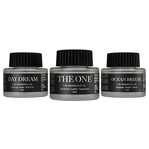 Car Diffuser Oil Discovery Set with 3 Fragrance Oils (10ml)