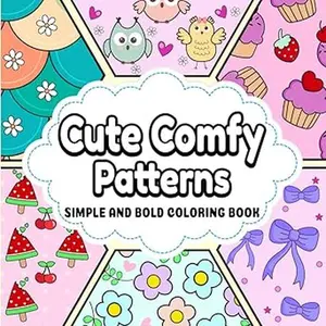 Cute comfy patterns coloring book