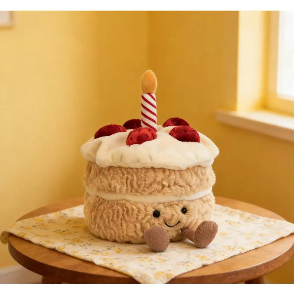 Food-Themed Strawberry Cake Squishy Dumpling Stuffed Animal, Soft Huggable Soft Stuffed Doll, Kids' Toys & Hobbies Collectible