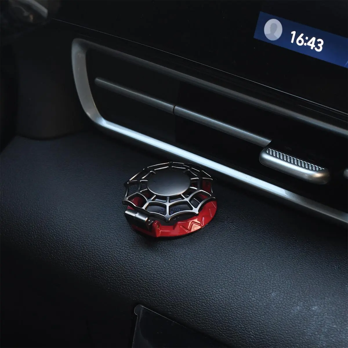 Car Engine Start Stop Button Decoration, Spider Web Design Car Engine Start Stop Button Circle, Car Interior Decoration Accessories for Car, Car Decorations