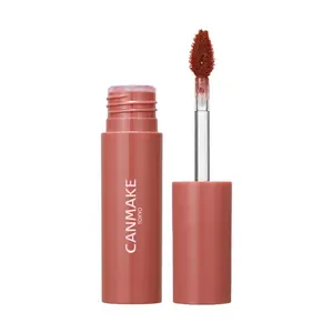 CANMAKE Tokyo Glassy Lip Gloss - Mirror Shine, Hydrating, Transfer-Proof Lipstick in Peach Milk Orange (01) - Cool Yellow Skin Friendly, Gentle & Sophisticated