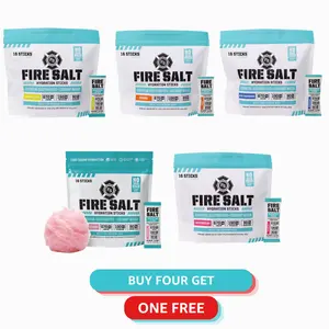 Fire Salt-Bundle Pack Top 5 Flavors 16-Count-Essential Electrolytes & Coconut Water - Zero Sugar- Natural Ingredients-Ideal for Intense Activities