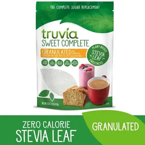 Truvia Sweet Complete Granulated All-Purpose Calorie-Free Sweetener from the Stevia Leaf 16 oz Bag Pack of 1 Zero Calorie Plant-Based