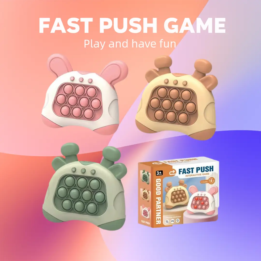 Fast Push Game, Stocking Stuffers for Kids 8-12, Fidget Toys for Kids, Fast Push Bubble Game, Pop Game It Fidget Sensory Toys, Mother's Day, Children'