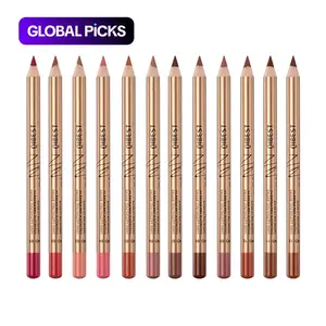 Summer Makeup, Long Lasting Lip Liner, 12pcs/set Matte Lip Liner, Smudge Proof Easy Coloring Lip Liner Pen, Lip Makeup, Girls and Women Makeup Accessories