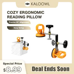 Adjustable Right-Angle Joint Tool for Grout Lines - Includes Two Suction cups, Adjustable Clamps, and Tool Holder