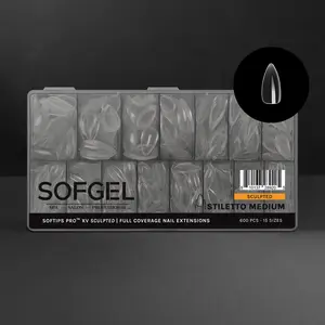 SOFGEL SOFTIPS PRO™ XV SCULPTED - STILETTO MEDIUM