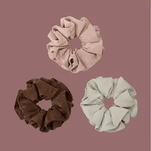 Oversized Vegan Leather Scrunchie