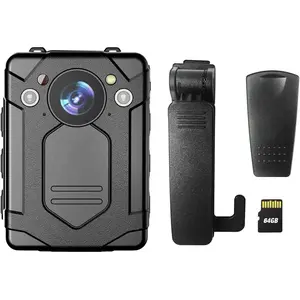 1440P   Camera, 64GB,14H , 2.0" LCD, USB-C,Night Vision,  Shockproof Lightweight Data-encrypt  Cam for Law Enforcement