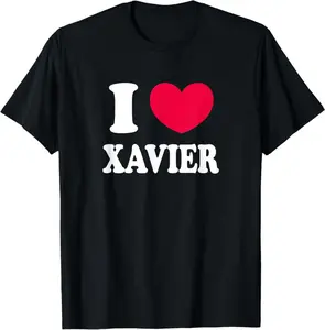 I Love Xavier T-Shirt | Unisex Cotton T-Shirt | Unique Gift Tee