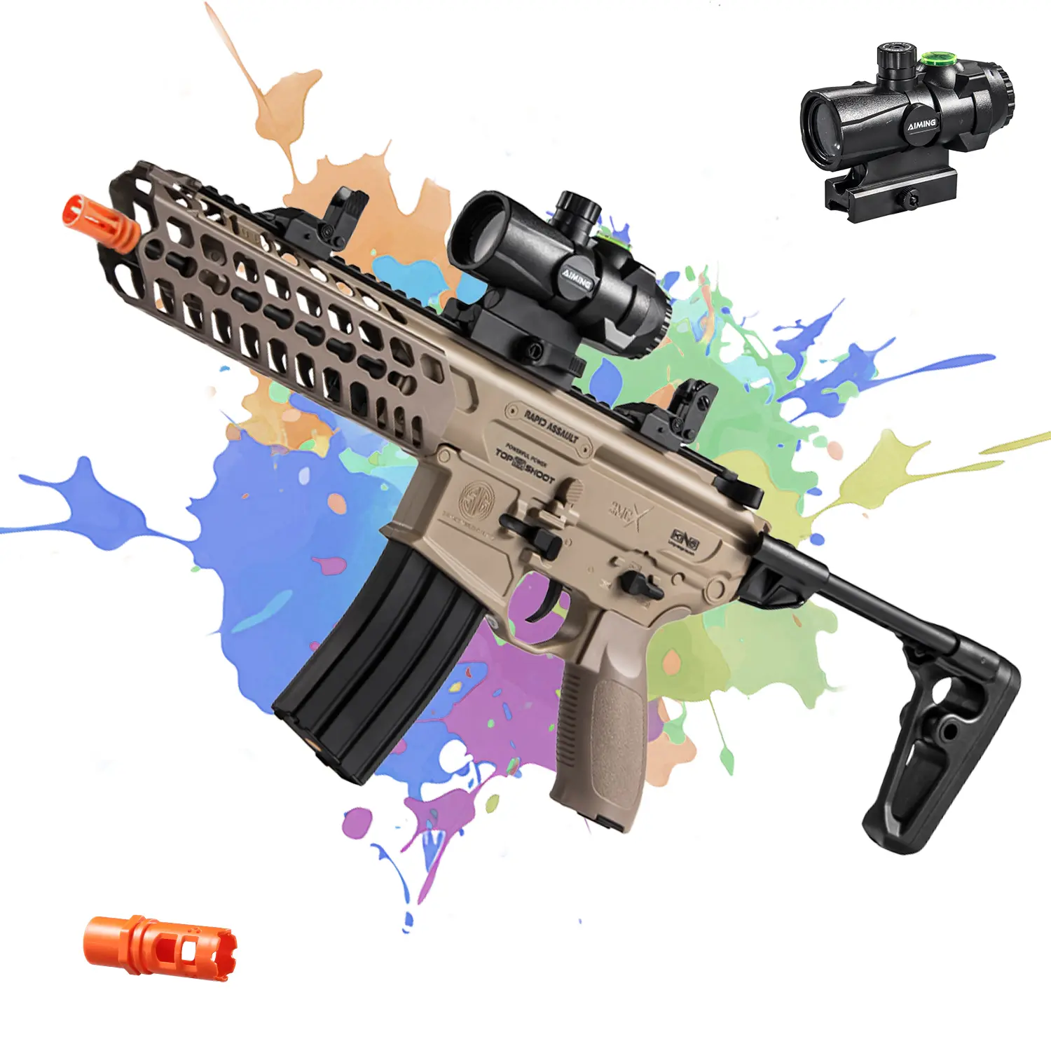 5603 MCX Gel Ball Blaster Toy Gun - Fully Equipped Unisex High-Performance Play Toy with Dual Shooting Modes, Ideal for Indoor & Outdoor Play, Blaster Battle, Cool Stuff for Teen Boys
