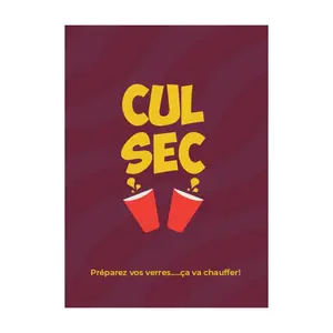 Cul Sec French Drinking Card Game, Hilarious Adult Party Game for Friends Gathering, Hen Night, Holiday, Social Event, Fun Interactive Drinking Game