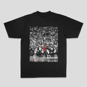 Michael Jordan American Print T-Shirt Men Women Los 100% Cotton Direct Spray Summer Loose Short Sleeve T-shirt Menswear Top