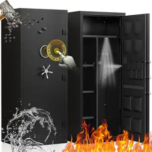 15-20 Gun Safe - Biometric Digital Gun Safe for Rifles and Pistols Large Rifle Safe Home Gun Cabinet for Shotguns with Digital Keypad, Mute Function Dual Alarm Removable Shelf, Gun Racks (Assemble Required)