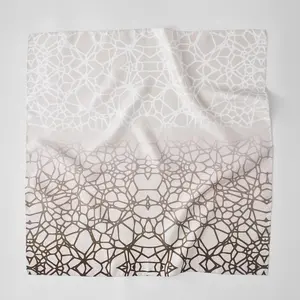 Lush Decor x Chuks Collins Ethereal Tangle Silk Scarf 100% Silk 26"x26" Summer Fashion Accessory for Neck Head or Purse