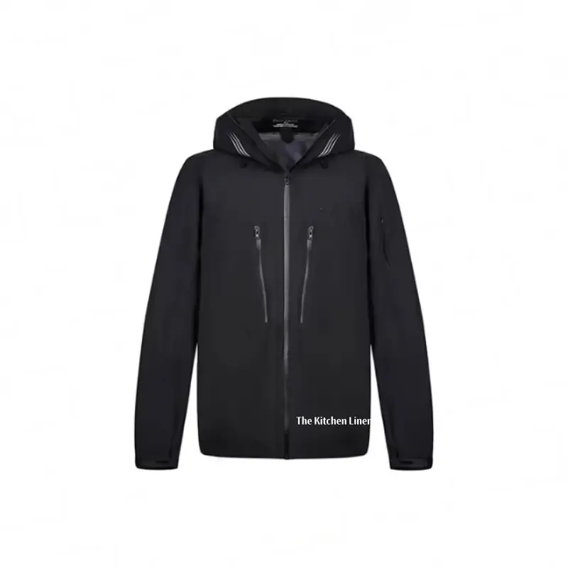 Unisex Hooded Windbreaker Jacket Lightweight Water Resistant Casual Coat