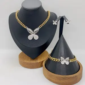 3 pieces Luxury jewelry set -Necklace,Bracelet & Earrings for Women