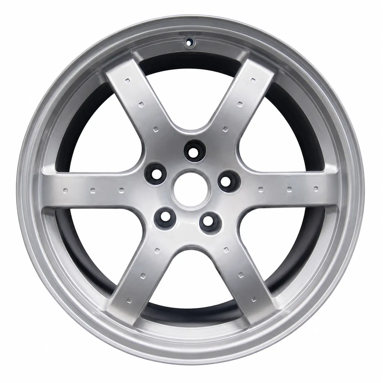 Nissan 350Z (2003-2005) Vehicle-Specific Fit 18x8 Aluminum Alloy Chrome 6 Spoke Genuine OEM Factory Original Wheels [62415]