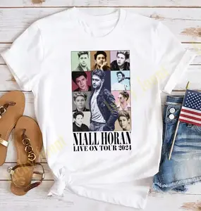 Niall Ho.ran Live On Tour 2024 White Cotton T Shirt
