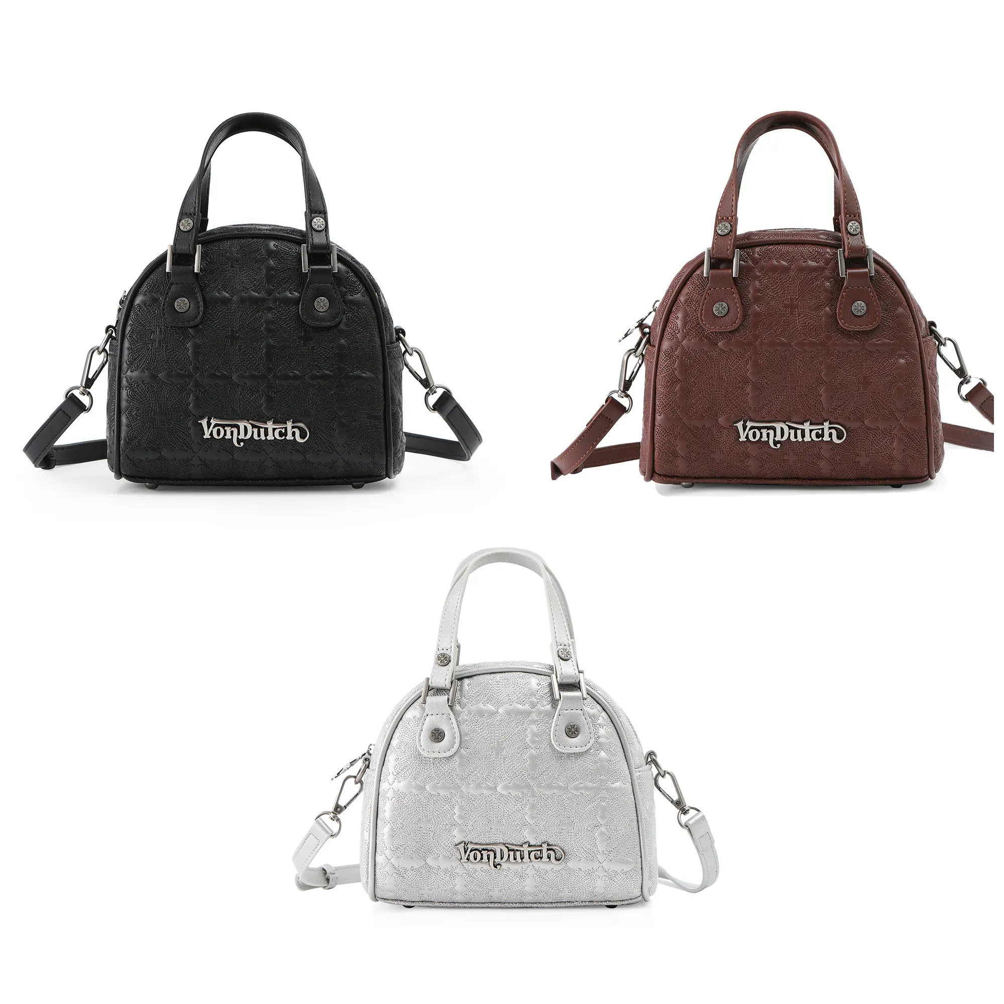 Von Dutch Embroidered Chopper Bowling Bags (All Colors)